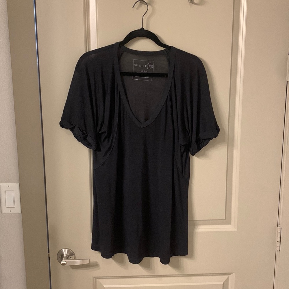 Free People Black T Shirt